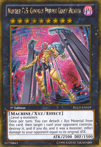 Number C15: Gimmick Puppet Giant Hunter [PGLD-EN019] Gold Secret Rare - POKÉ JEUX