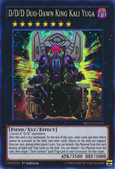 D/D/D Duo-Dawn King Kali Yuga [MP16-EN143] Super Rare - POKÉ JEUX