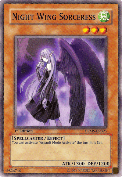 Night Wing Sorceress [CRMS-EN025] Common - POKÉ JEUX