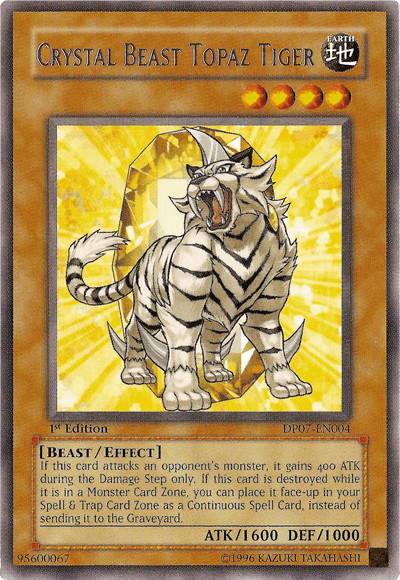 Crystal Beast Topaz Tiger [DP07-EN004] Rare - POKÉ JEUX