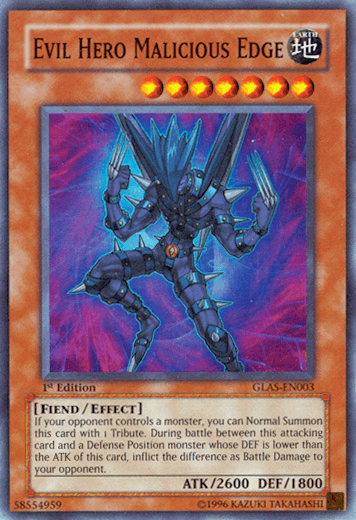 Evil Hero Malicious Edge [GLAS-EN003] Super Rare - POKÉ JEUX