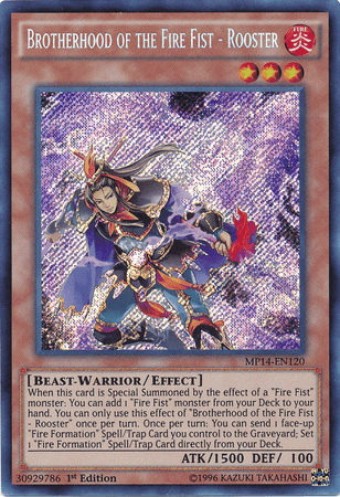 Brotherhood of the Fire Fist - Rooster [MP14-EN120] Secret Rare - POKÉ JEUX