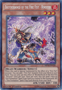 Brotherhood of the Fire Fist - Rooster [MP14-EN120] Secret Rare - POKÉ JEUX
