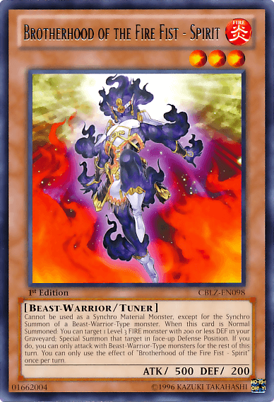Brotherhood of the Fire Fist - Spirit [CBLZ-EN098] Rare - POKÉ JEUX