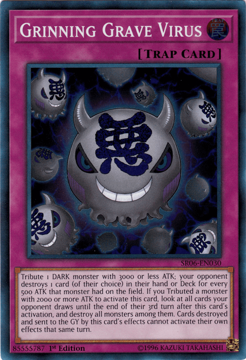 Grinning Grave Virus [SR06-EN030] Super Rare - POKÉ JEUX