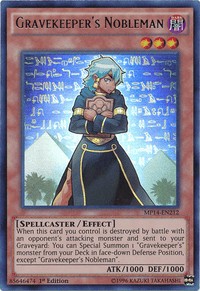 Gravekeeper's Nobleman [MP14-EN212] Ultra Rare - POKÉ JEUX