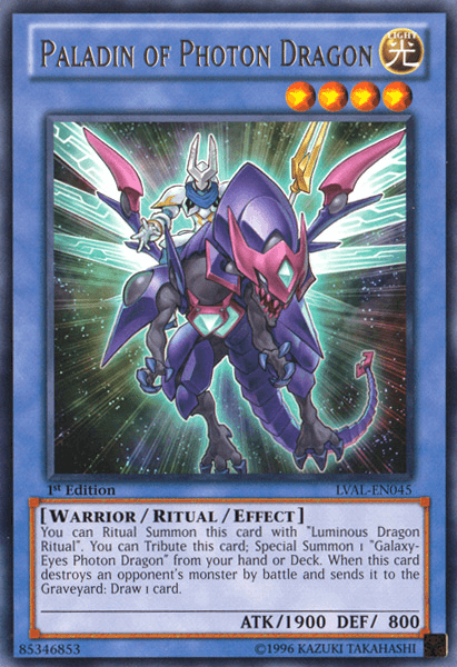 Paladin of Photon Dragon [LVAL-EN045] Rare - POKÉ JEUX