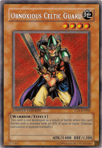 Obnoxious Celtic Guard [CT1-EN006] Secret Rare - POKÉ JEUX