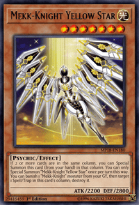 Mekk-Knight Yellow Star [MP18-EN180] Rare - POKÉ JEUX