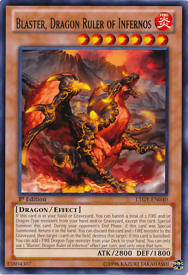 Blaster, Dragon Ruler of Infernos [LTGY-EN040] Rare - POKÉ JEUX