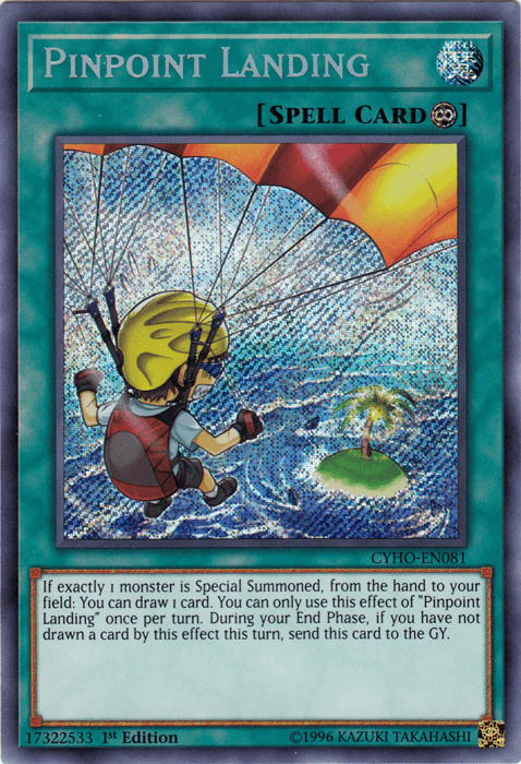 Pinpoint Landing [CYHO-EN081] Secret Rare - POKÉ JEUX