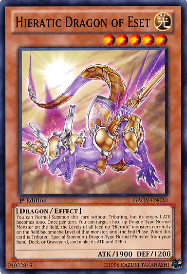 Hieratic Dragon of Eset [GAOV-EN020] Common - POKÉ JEUX