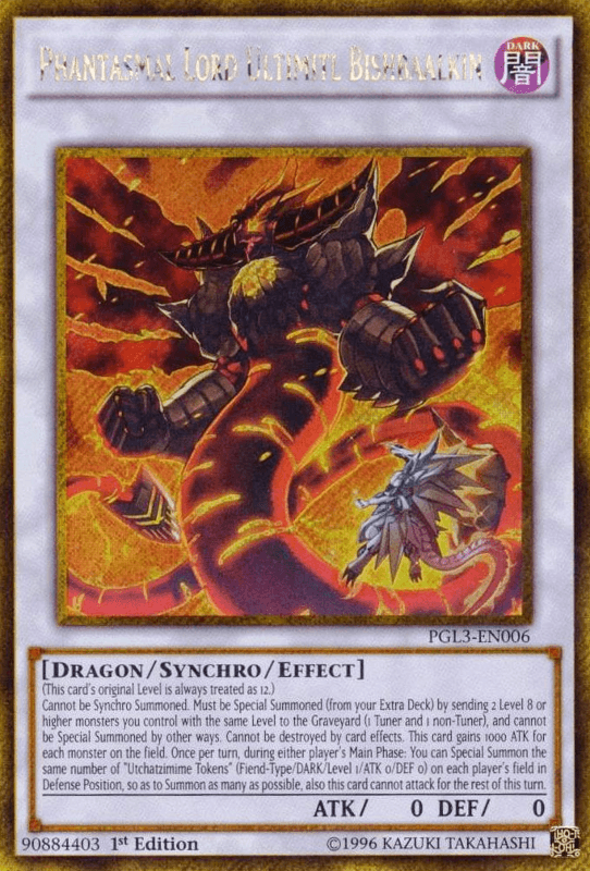 Phantasmal Lord Ultimitl Bishbaalkin [PGL3-EN006] Gold Secret Rare - POKÉ JEUX
