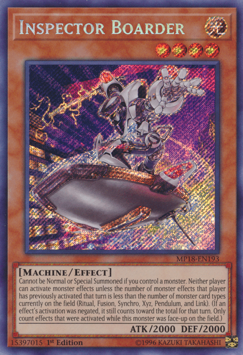 Inspector Boarder [MP18-EN193] Secret Rare - POKÉ JEUX