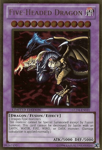 Five-Headed Dragon [GLD4-EN031] Gold Rare - POKÉ JEUX
