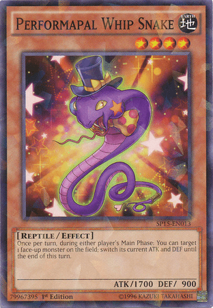 Performapal Whip Snake [SP15-EN013] Shatterfoil Rare - POKÉ JEUX