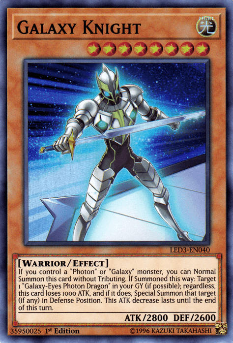 Galaxy Knight [LED3-EN040] Super Rare - POKÉ JEUX