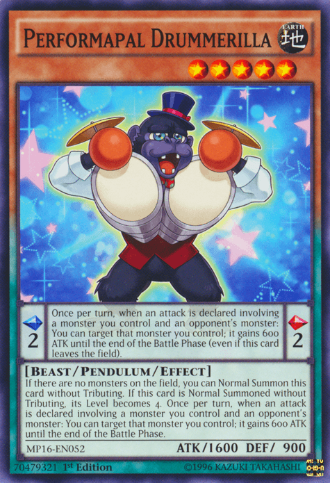 Performapal Drummerilla [MP16-EN052] Common - POKÉ JEUX