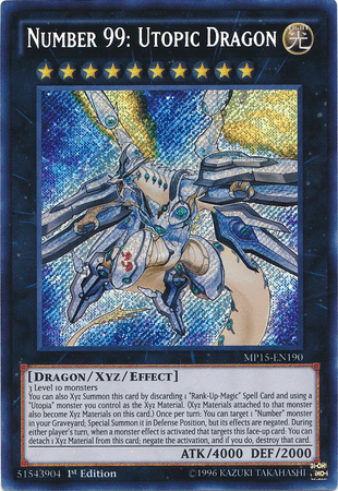 Number 99: Utopic Dragon [MP15-EN190] Secret Rare - POKÉ JEUX