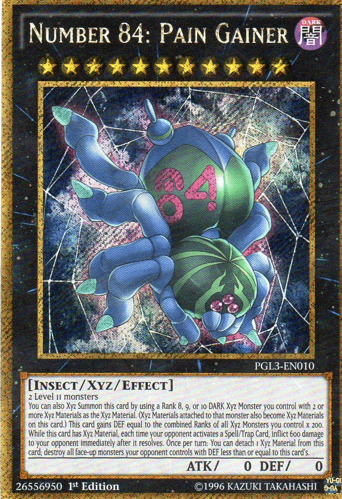 Number 84: Pain Gainer [PGL3-EN010] Gold Secret Rare - POKÉ JEUX