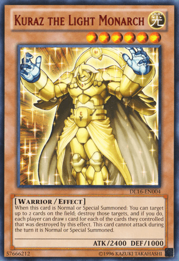Kuraz the Light Monarch (Red) [DL16-EN004] Rare - POKÉ JEUX