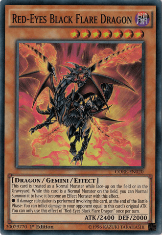 Red-Eyes Black Flare Dragon [CORE-EN020] Super Rare - POKÉ JEUX