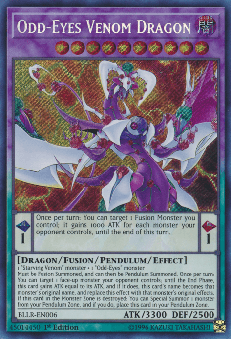 Odd-Eyes Venom Dragon [BLLR-EN006] Secret Rare - POKÉ JEUX