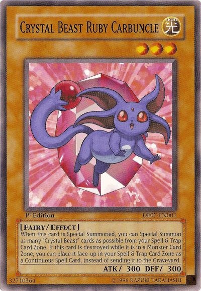 Crystal Beast Ruby Carbuncle [DP07-EN001] Common - POKÉ JEUX