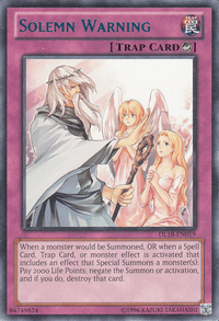 Solemn Warning (Blue) [DL18-EN019] Rare - POKÉ JEUX