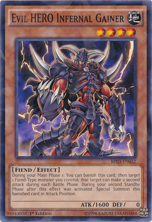 Evil HERO Infernal Gainer [BP03-EN032] Shatterfoil Rare - POKÉ JEUX