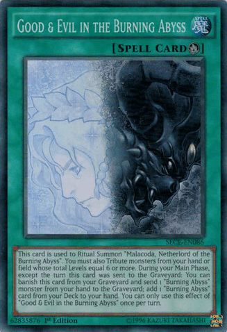 Good & Evil in the Burning Abyss [SECE-EN086] Super Rare - POKÉ JEUX
