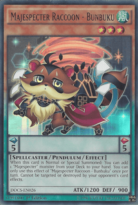 Majespecter Raccoon - Bunbuku [DOCS-EN026] Ultra Rare - POKÉ JEUX