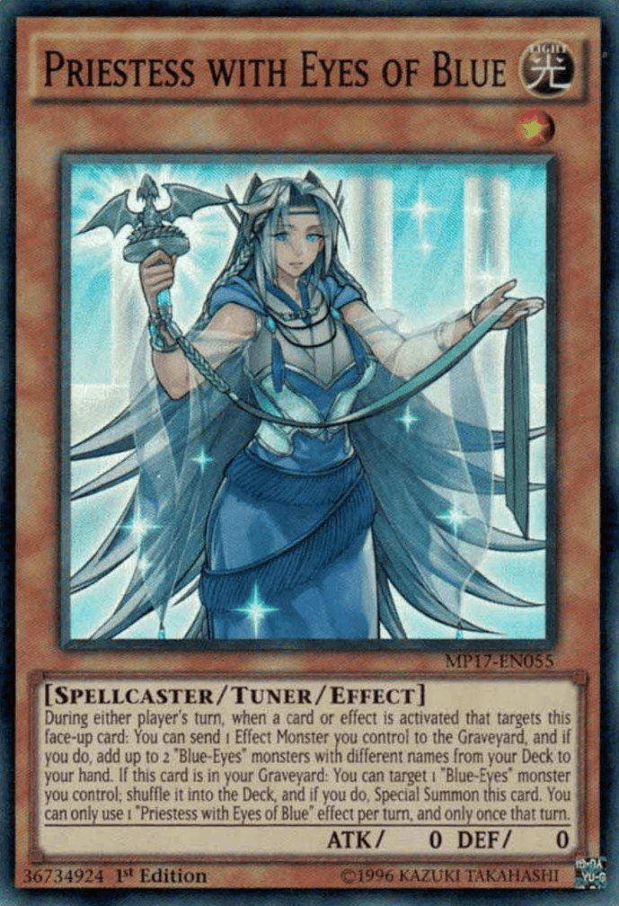 Priestess with Eyes of Blue [MP17-EN055] Super Rare - POKÉ JEUX