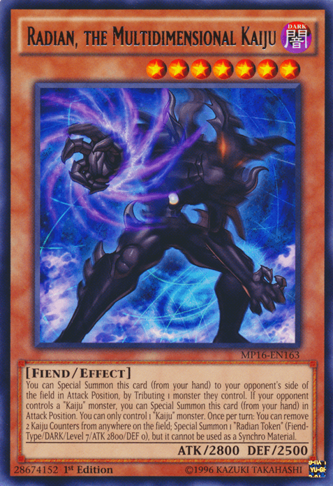 Radian, the Multidimensional Kaiju [MP16-EN163] Rare - POKÉ JEUX