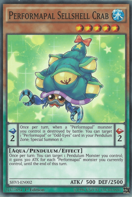 Performapal Sellshell Crab [SHVI-EN002] Common - POKÉ JEUX