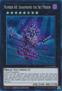 Number 68: Sanaphond the Sky Prison [CT14-EN008] Super Rare - POKÉ JEUX