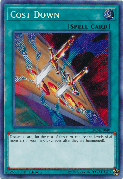Cost Down [LCKC-EN040] Secret Rare - POKÉ JEUX