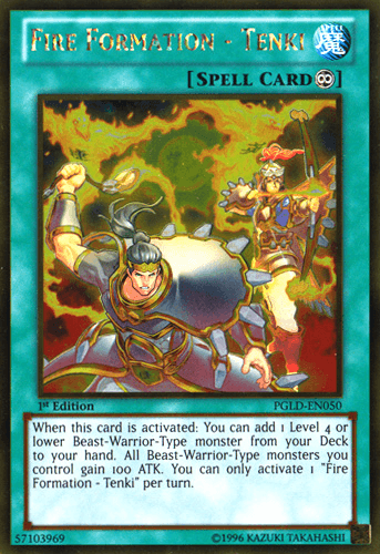 Fire Formation - Tenki [PGLD-EN050] Gold Rare - POKÉ JEUX