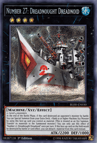 Number 27: Dreadnought Dreadnoid [BLRR-EN030] Secret Rare - POKÉ JEUX