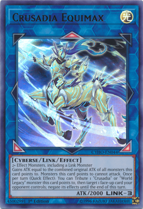 Crusadia Equimax [CYHO-EN044] Ultra Rare - POKÉ JEUX