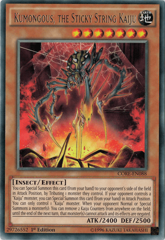 Kumongous, the Sticky String Kaiju [CORE-EN088] Rare - POKÉ JEUX
