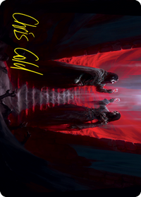 Vampires' Vengeance Art Card (Gold-Stamped Signature) [Innistrad: Crimson Vow Art Series]