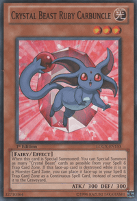 Crystal Beast Ruby Carbuncle [LCGX-EN155] Common - POKÉ JEUX