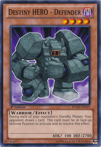 Destiny Hero - Defender [BPW2-EN019] Common - POKÉ JEUX
