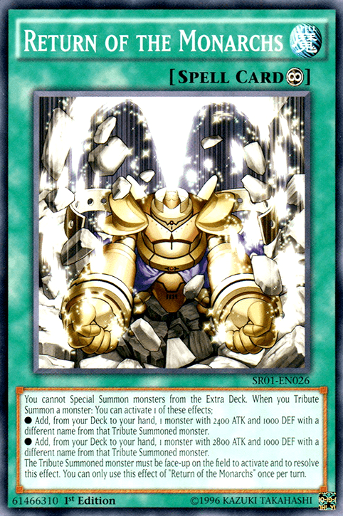 Return of the Monarchs [SR01-EN026] Common - POKÉ JEUX
