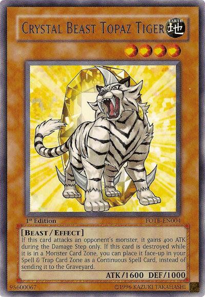 Crystal Beast Topaz Tiger [FOTB-EN004] Rare - POKÉ JEUX