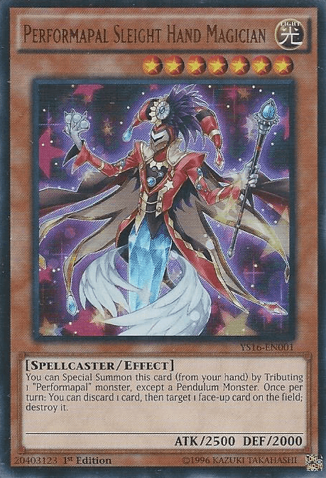 Performapal Sleight Hand Magician [YS16-EN001] Ultra Rare - POKÉ JEUX