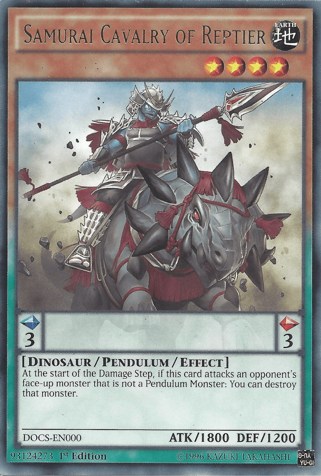 Samurai Cavalry of Reptier [DOCS-EN000] Rare - POKÉ JEUX