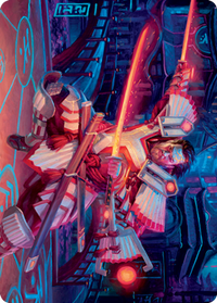 Isshin, Two Heavens as One 1 Art Card [Kamigawa: Neon Dynasty Art Series]