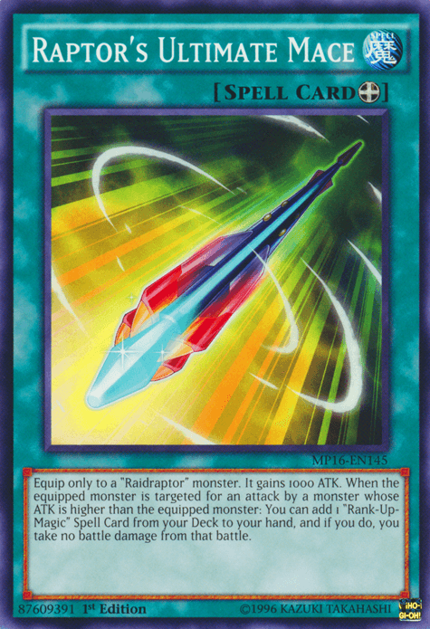 Raptor's Ultimate Mace [MP16-EN145] Common - POKÉ JEUX
